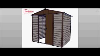 YardMaster Shiplap 8x6 TBSL Metal Shed  How to Assemble [upl. by Palm152]