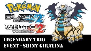 Pokemon Black amp White 2 Legendary Trio Event  Shiny Giratina [upl. by Eninaj848]