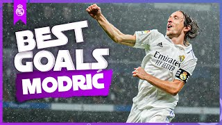 LUKA MODRIĆS BEST GOALS  REAL MADRID [upl. by Nhepets]