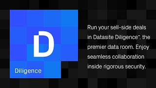 Datasite Diligence™  The premier sellside data room [upl. by Magree648]