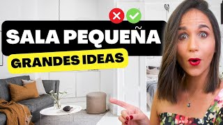 12 IDEAS PARA UNA SALA PEQUEÑA DE LUJO 😱 Diseño de Interiores Elegante y Lujoso [upl. by Ahseym]