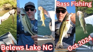 Belews Lake NC Bass Fishing October 2024 [upl. by Lansing967]