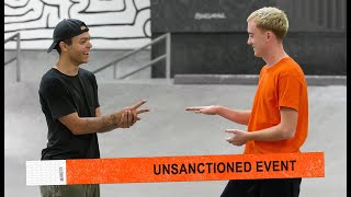 Unsanctioned Battle Of Flatbar SKATE  Lucas Rabelo Vs Tyler Peterson [upl. by Elylrac796]