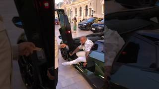 Billionaire mafia boss getting out his Lamborghini at Casino billionaire monaco luxury lifestyle [upl. by Nolak582]