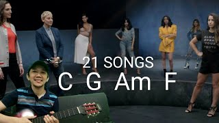 21 songs 4 chords CGAmF [upl. by Maunsell260]