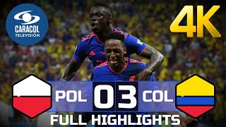 Poland  Colombia 03 4K  Full Highlights amp Goals  TV Colombia [upl. by Enoj]