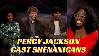 I Interviewed The Cast Of Percy Jackson And We Had The Best Time [upl. by Avrenim]