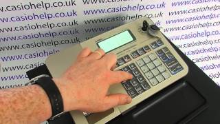 How to set the date amp time on the Casio SES100  PCRT285  PCRT295 cash registers [upl. by Hollenbeck943]