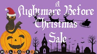 LIVE SALE  A Nightmare Before Christmas ALL VINTAGE CHRISTMAS Items  Santas Ornaments Crafting [upl. by Ernesta]