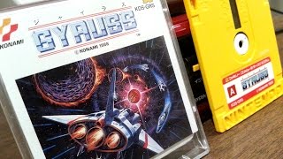 Classic Game Room  GYRUSS review for Famicom Disk System [upl. by Aholla]