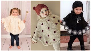 New Stylish Crochet Poncho kids Handmade Crochet Comfortable Poncho New Different Style Design [upl. by Pisarik]