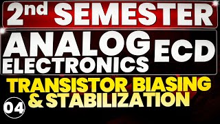 4 Transistor Biasing Analog Electronics  ECD  BEEE  Polytechnic 2nd Semester All India 2024 [upl. by Asamot333]