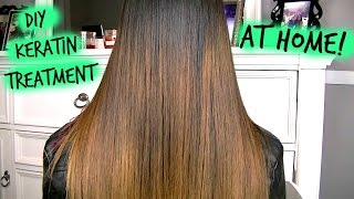 How To Keratin Treatment AT HOME [upl. by Cioban]