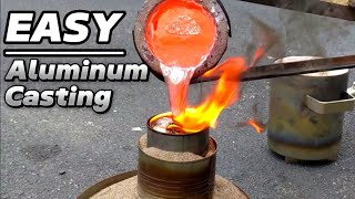 Easiest Way to Cast Aluminum  Surprisingly Easy Diy Aluminum Casting [upl. by Enorej592]