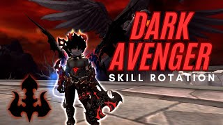 Dark Avenger Detailed Skill Rotation  God Game Dragon Nest [upl. by Mazman]