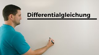 Differentialgleichung mit Störfunktion Beispiel Mathematik Unimathe  Mathe by Daniel Jung [upl. by Nahsaj]