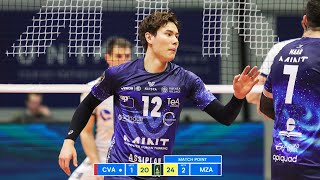 Ran Takahashi DESTROYED Lube in Italian Volleyball League 2024 [upl. by Cordier]