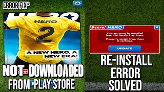 Score Hero 2 Game Error Reinstall From Google Play Store  Score Hero 2 Installation Error [upl. by Fabrianna45]