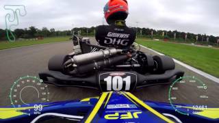 Onboard Gold Kart Rotax Max Senior  GK4 3 Genk Race 1 [upl. by Yssak749]