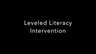 Leveled Literacy Intervention [upl. by Inafets556]