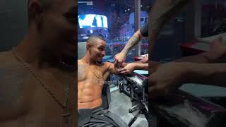 Andre Lima gets bite marks from opponent tattooed bonus from Dana White after UFC moment shorts [upl. by Cline]