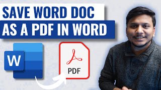 How to Save a Word Document as a PDF  Microsoft Word [upl. by Kano847]