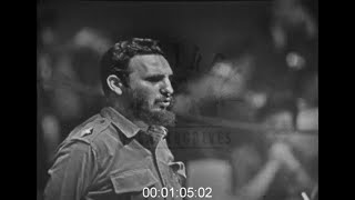 Fidel Castro gives Speech at UN 1960s  Film 1007901 [upl. by Rebak]