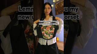 I make upcycling corsets🌹 sewing upcycling corset slowfashion [upl. by Hewie]