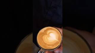 After long time Layer heart latte art shorts [upl. by Hicks]