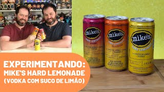 448 Experimentando Mikes Hard lemonade Vodka com suco de limão [upl. by Ahsiruam]