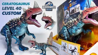 NEW CERATOSAURUS Jurassic World The Game Ceratosaurus Allosaurus Ultimasaurus Carnotaurus [upl. by Atneciv]