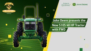 New John Deere 5105 40HP 4WD Tractor Model  Specification [upl. by Nivlem]