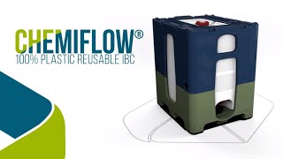 ChemiFlow® The 100 plastic UN approved 48x40 IBC – US version [upl. by Jock478]