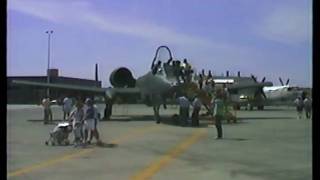 1990 NAS Whidbey Island Airshow F14 Tomcat A10 BD5 Microjet A1 Skyraider [upl. by Aleunamme]