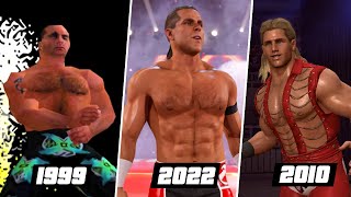 Evolution of Shawn Michaels Entrance in wwe games 1999  2022 [upl. by Bryner825]