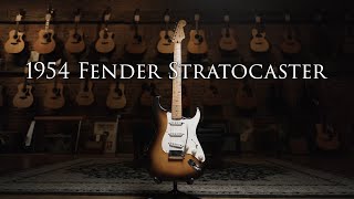 ONE OWNER 1954 Fender Stratocaster DEMO w Aaron Hiebert [upl. by Arahsal29]