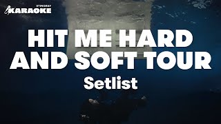 BILLIE EILISH HIT ME HARD AND SOFT TOUR SET LIST KARAOKE WITH LYRICS FEAT LUNCH BAD GUY amp MORE [upl. by Dannie]