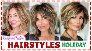 ELEGANT💕 HAIRSTYLES for WOMEN over 304050 in 2024HAIRCUTS for the holiday [upl. by Evilo]