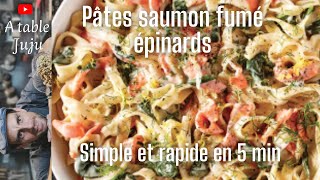 Pates au saumon et épinards [upl. by Idnat]