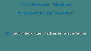 Ca Vaut Mieux Que DAttraper La Scarlatine karaoke [upl. by Isa]