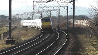 Trains at Prestonpans ECML  130115 [upl. by Levesque631]