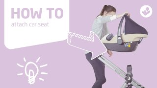 MaxiCosi  Zelia stroller  How to attach carseat [upl. by Bakerman533]