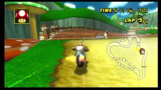 Mario Kart Wii Time Trial Mushroom Gorge 147quot055 [upl. by Edme]