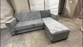 L Shape Sectional Sofa With Ottoman Storage🔥 Affordable Prices  WZ FURNITURES UK [upl. by Rafi]