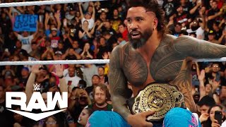 Jey Uso Is Intercontinental Champion YEET  WWE Raw Highlights 92324  WWE on USA [upl. by Thordia]