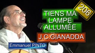 TIENS MA LAMPE ALLUMÉE  JeanClaude GIANADDA  Instrumental avec les paroles  N°206 [upl. by Cob98]