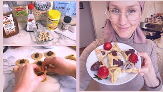 Healthy Hamantaschen Recipe  How I Made Parve SugarFree Hamantaschen using Cashews [upl. by Adigirb163]