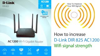 How to Boost WiFi Range on DLink DIR825 Router  Extend Signal amp Improve Performance [upl. by Annayek220]