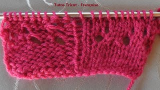 Tuto Tricot Débutant  Comment réaliser des jetés avec mailles endroit et mailles envers [upl. by Ennad306]