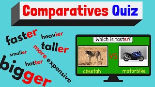 Comparatives Quiz  ESL Classroom Game  Easy English Quiz [upl. by Nivel751]